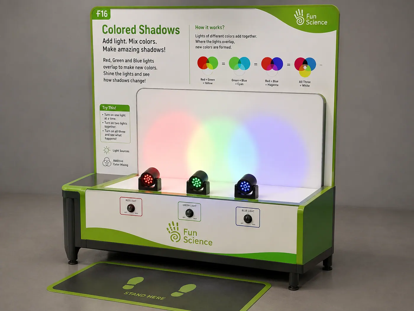 Colored Shadows — RGB Light Exhibit — attraction or exhibit image