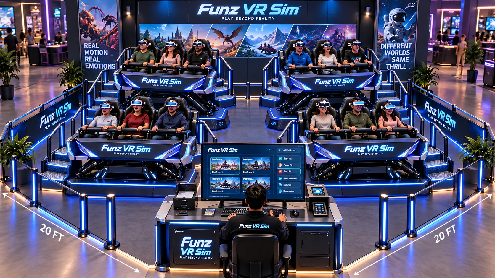 Funz VR Hub — Multi-Ride Virtual Reality Zone — attraction or exhibit image