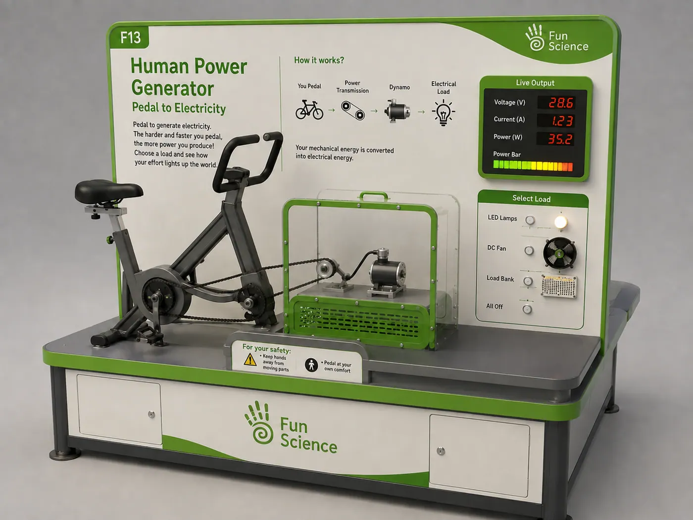 Human Power Generator — attraction or exhibit image Human Power Generator — attraction or exhibit image
